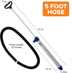 Manual Bilge Pump Large for Boats with 5ft Hose, Hand Water Pump for Kayak