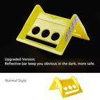 24Pack Flatbed Strap Protector Corner Edge Protector Plastic Yellow for Cargo Loads Box Truck Equipment Webbing to