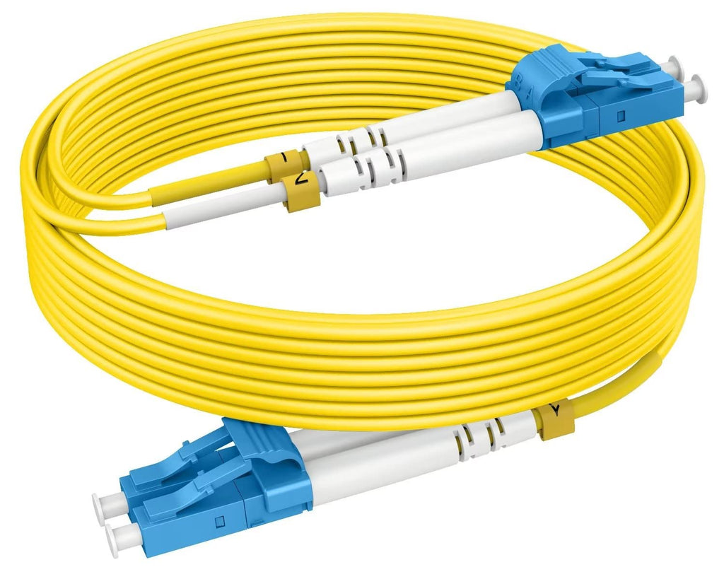 OS2 LC to LC Single Mode Fiber Patch Cables, 3ft/1m