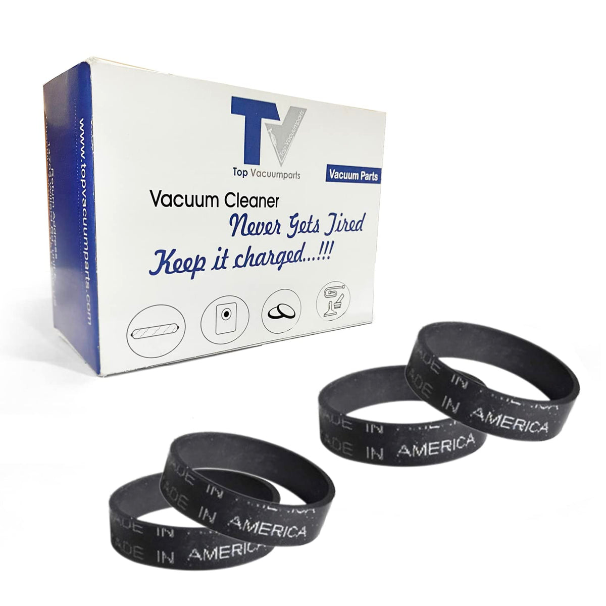 Replacement Part For Dirt Devil (4) Hand Vacuum Model 103 Belt 4-Pack # compare to part 17397