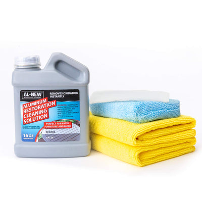 Aluminum Restoration Cleaning Solution Kit | Clean & Restore Patio Furniture, Stainless Steel, & Other Household