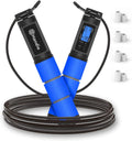 Jump Rope, H Handio Jump Rope with Counter, Workout Jumping Rope with Steel Ball Bearings, Adjustable Length Speed