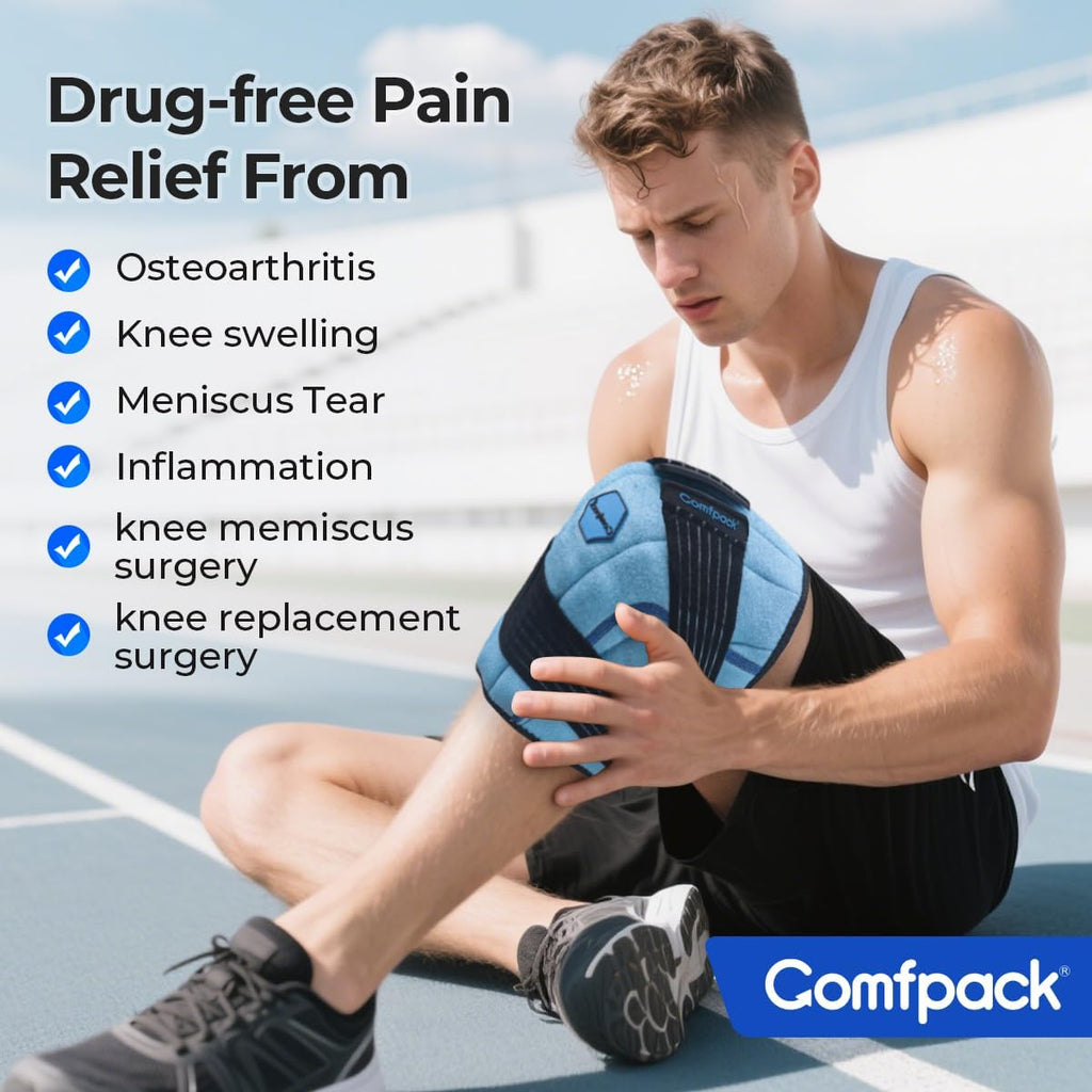 Knee Ice Pack Wrap, 2 Hours Ice Pack for Knee Replacement Surgery