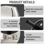 C2S980SEM1SS Range Burner Control Knobs—Compatible with GE Range Stove