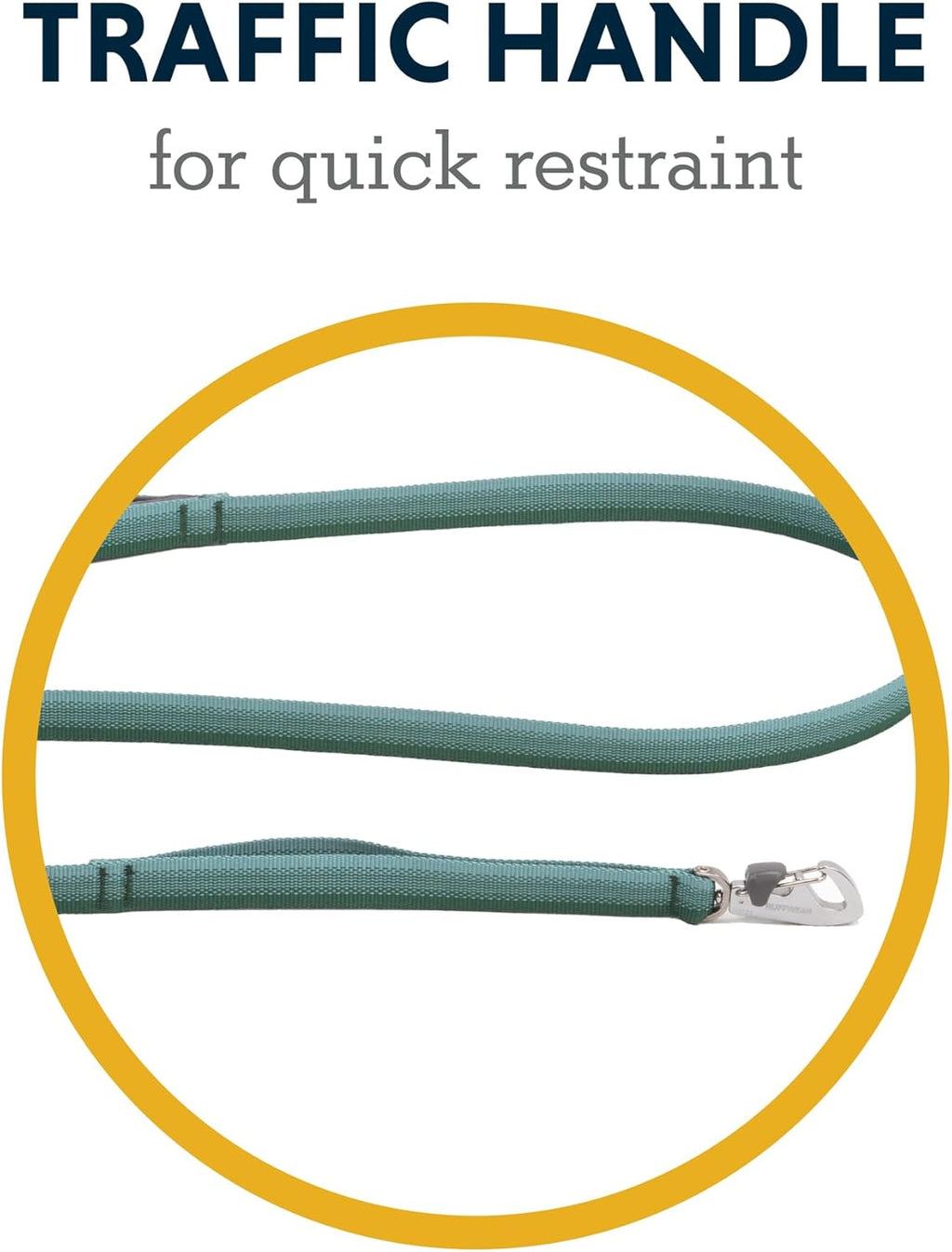 Front Range Dog Leash, 5 ft Lead with Padded Handle for Everyday Walking, River Rock Green
