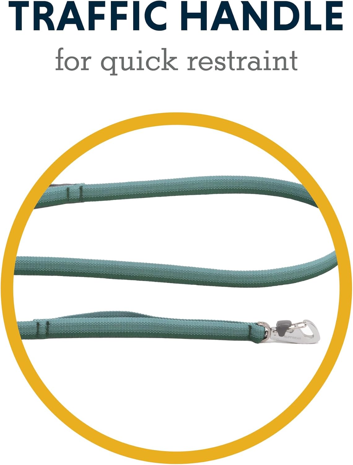 Front Range Dog Leash, 5 ft Lead with Padded Handle for Everyday Walking, River Rock Green