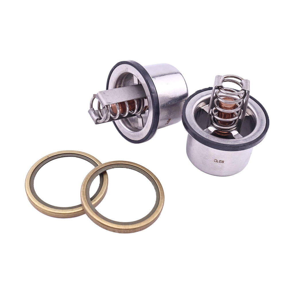 Yeasliy 2X 82℃ Thermostat 23532436 Compatible for Detroit Series 60 Engine