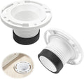 2-Pack 4" PVC Toilet Flange Replacement for Inside Cast Iron Pipe