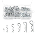 80-Piece Cotter Pins Assortment Kit, Hairpin R Clips in 6 Sizes