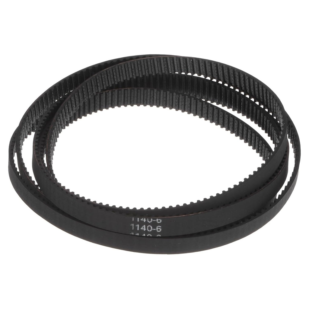uxcell 2pcs 2GT Timing Belt Closed Loop Rubber Belts 1140-2GT-6