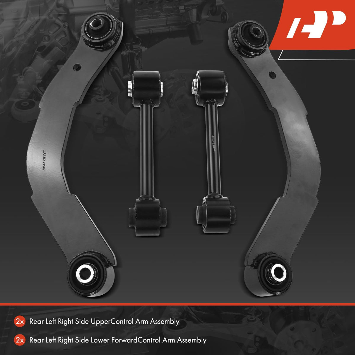 A-Premium 4Pc Kit, Rear Lower Forward & Upper Control Arm