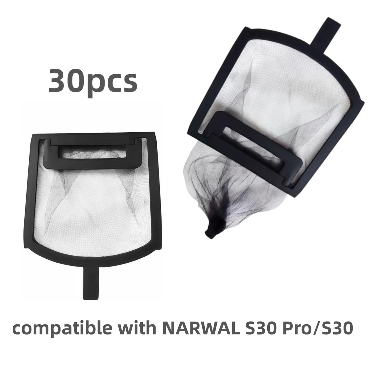 30pcs Waste Separation Bags Compatible for NARWAL S30 Pro/S30 Filter Bags