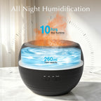 2 Pack Flame Essential Oil Diffuser for Home, 260ml Fire Diffuser