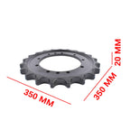 Drive Sprocket Replacement 21 Tooth Heavy Duty Steel Precision Machined for Bobcat E25 E26 E27 E27Z E32 E32I E34 E35 E35I E35Z 7199006
