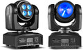 100W LED Moving Head DJ Lights 2-Sides Moving Head Wash & Beam Effect Stage Light RGBW 4-in-1 DMX Sound Active DJ