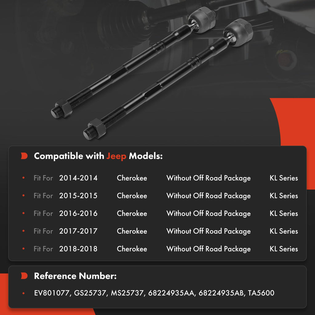 A-Premium Front Inner Tie Rod End, Compatible with Jeep