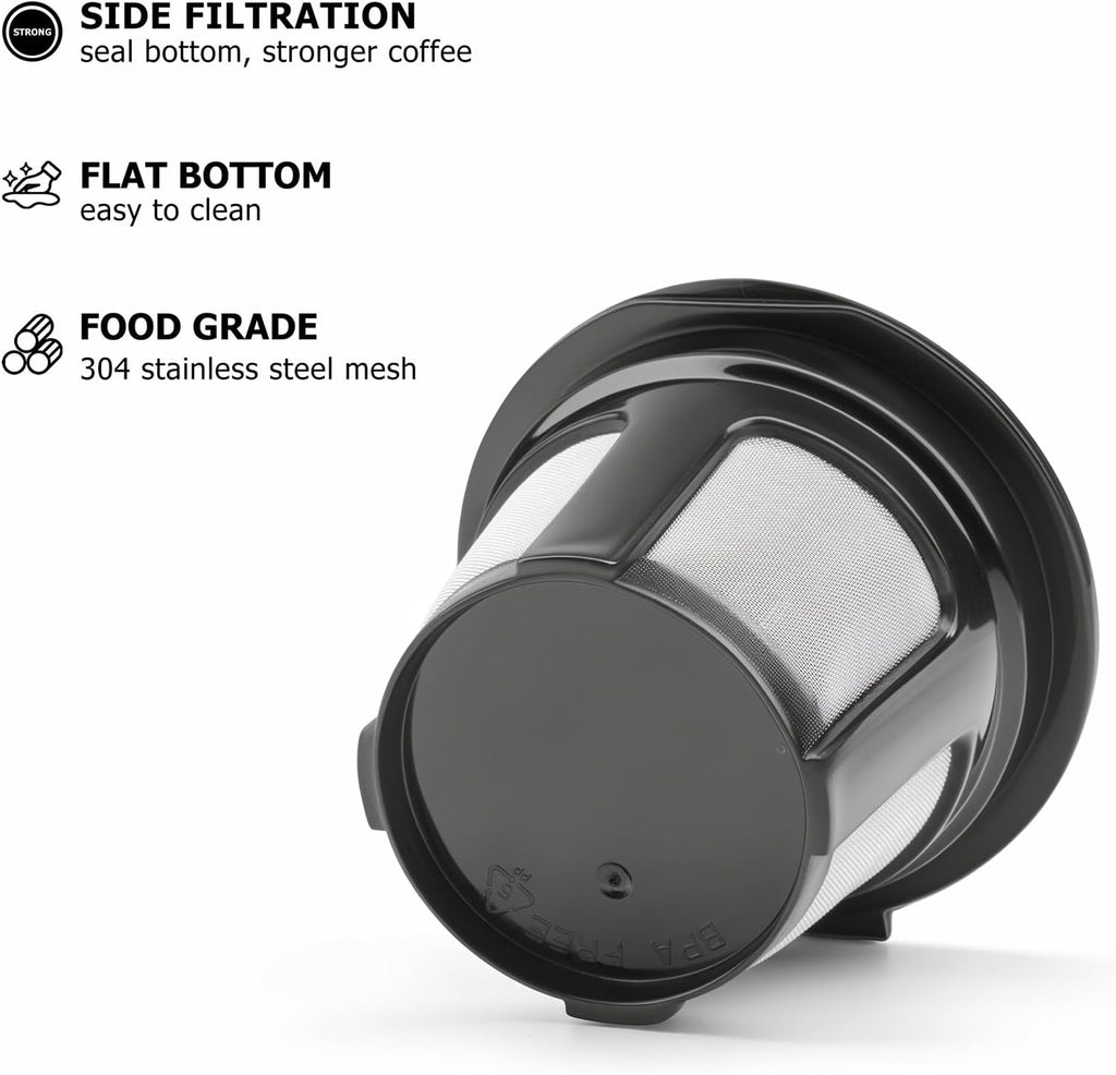 Reusable K Cup Coffee Filters for Keurig, 2 Pack | Fits K-Classic, K-Compact, K-Duo, K-Latte, K-Select, Keurig 1.0 &