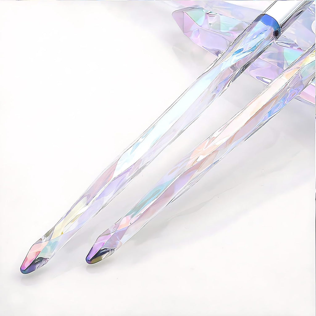 Eyeshadow Makeup Brushes, 10PCS Crystal Brushes for Eye Makeup Premium Synthetic Bristles Eyeshadow Blending Crease