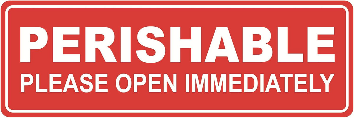 1x3 inch 300pcs Perishable Open Immediately Shipping Sticker