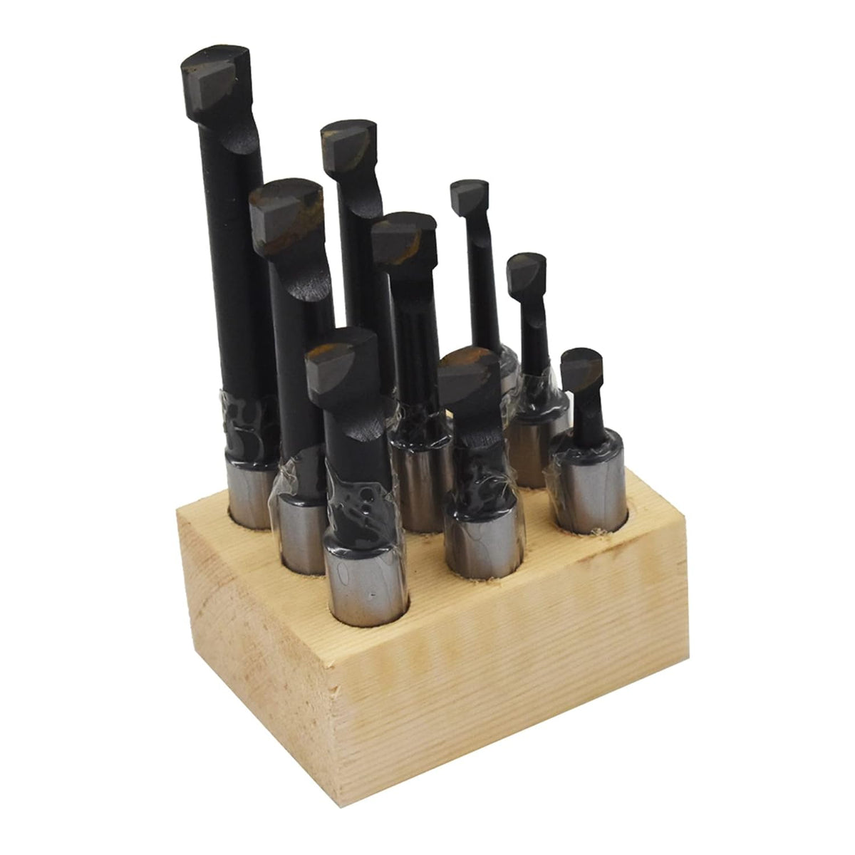 kimllier C6 9Pcs 1/2 Inch Shank Boring Bar Set, Carbide Tipped Bars
