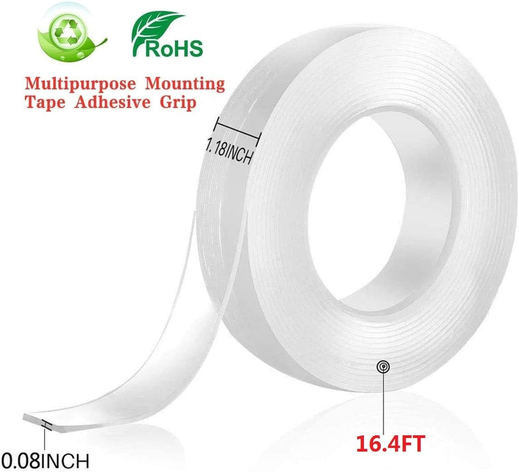 Double Sided Tape Heavy Duty,Multi Purpose Removable Mounting Non-Marking Gel Tape,Fixed Carpet,Kitchen Utensils,LED