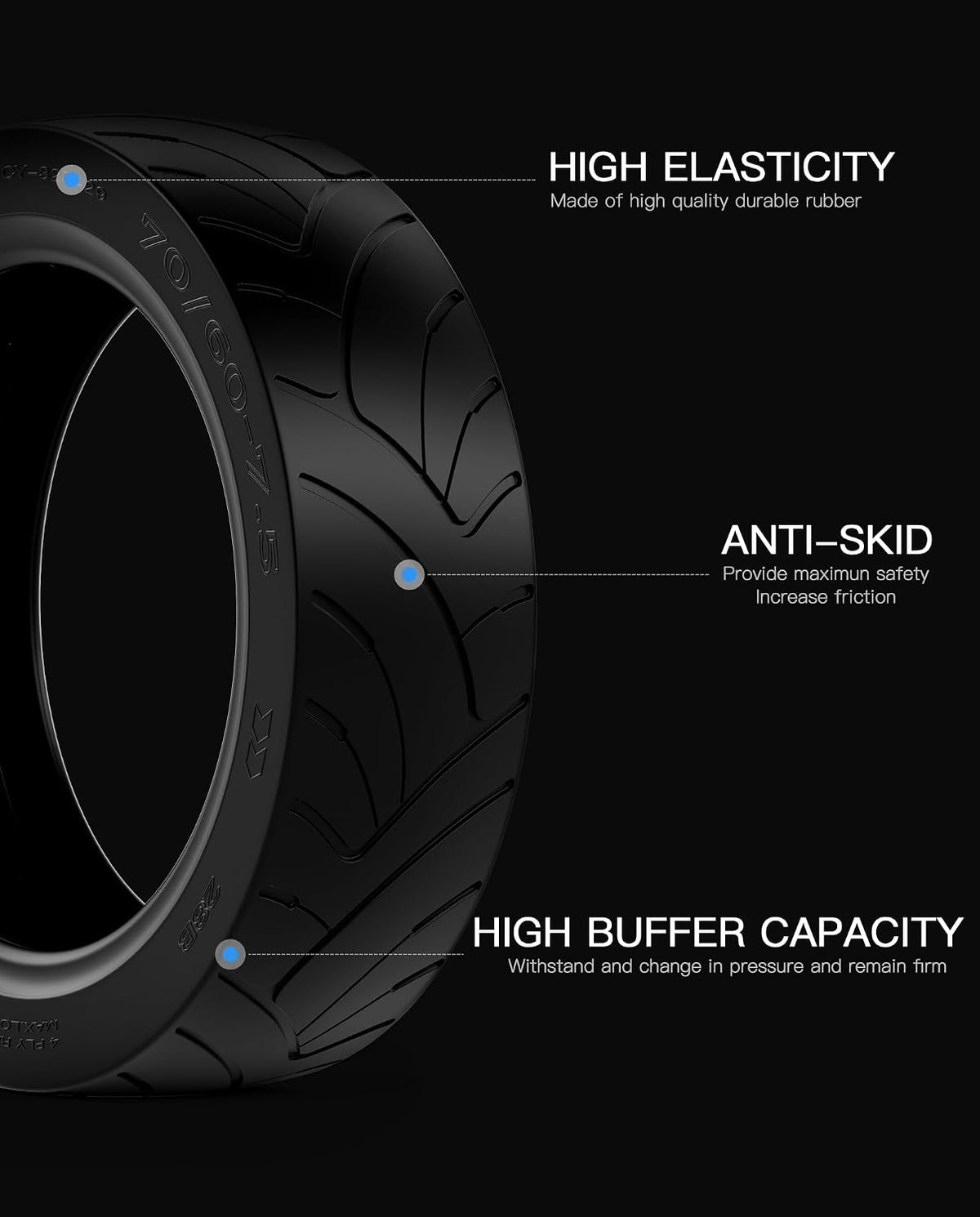 11 Inch Self-sealing Tire Compatible with Segway Ninebot MAX G3 (1PC)