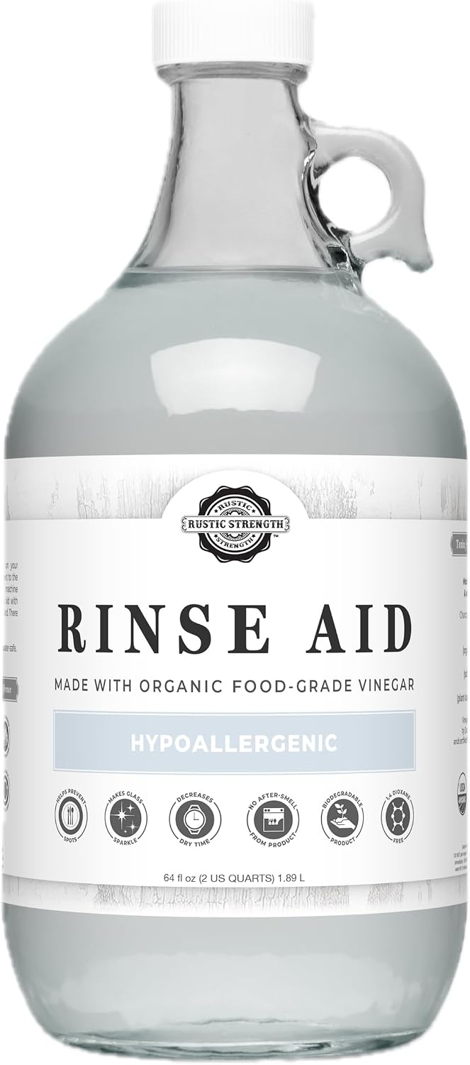 Unscented Rinse Aid for Automatic Dishwashers, 16 oz