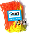Aero-Flex No More Line! Combo Replacement Flexible Line Blades 100 PRO Pack Heavy Duty Line Blades - No More Trimmer
