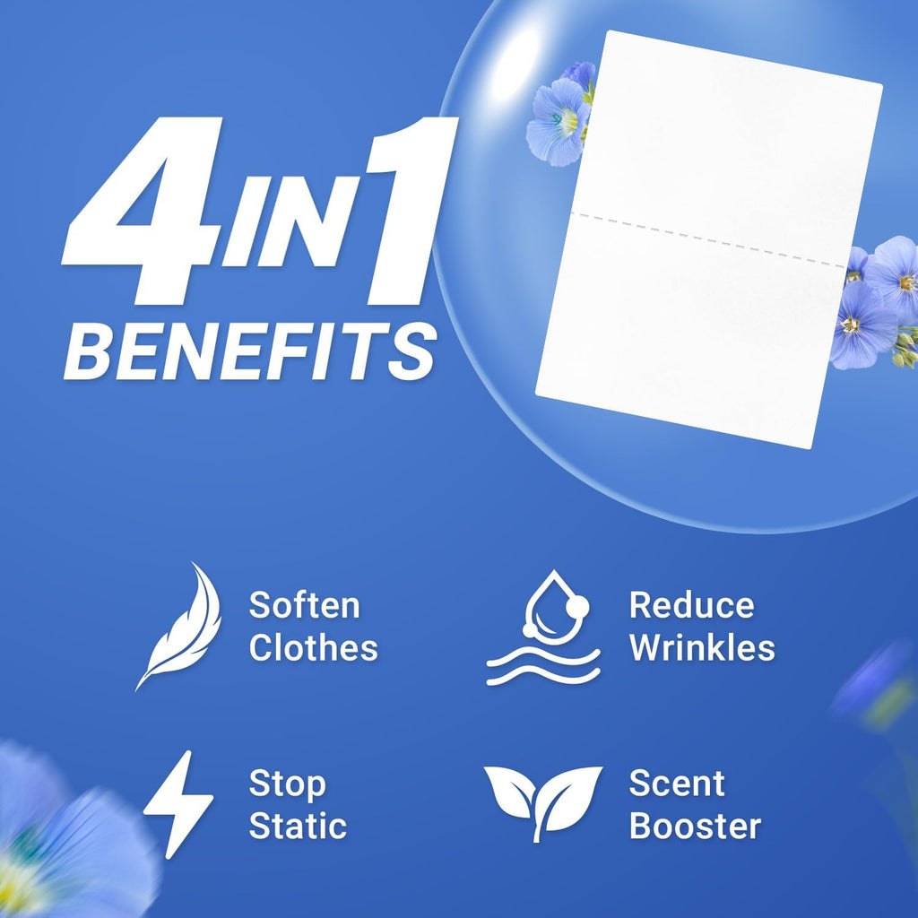 Fabric Softener Sheets, Fresh Linen Scent, Up to 240 Loads