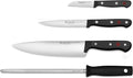 Gourmet 4-Piece Chef's Knife Set, Black