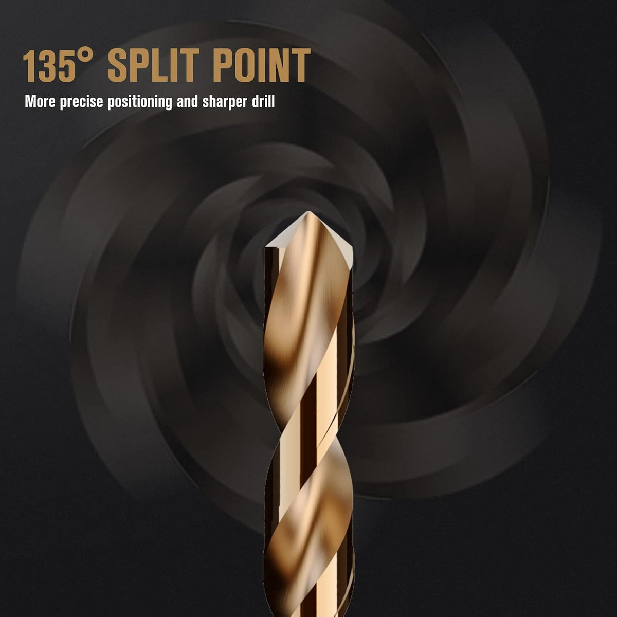 115Pcs Cobalt Drill Bit Set M35 HSS Jobber Length