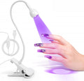 LED Nail Lamps Flexible Gooseneck Lamp Gel Polish Curing Light White | Quicky Dry Nail Manicure Dryer Plug Play