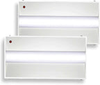 E2 Lighting 2 Pack 2x4 LED Troffer, LED Light with Emergency Battery Backup