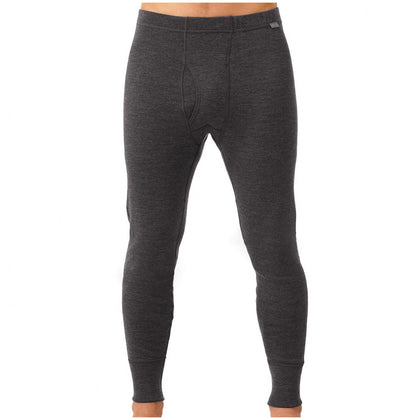 Mens Base Layer 100% Merino Wool Heavyweight 400g Thermal Pants Charcoal Gray