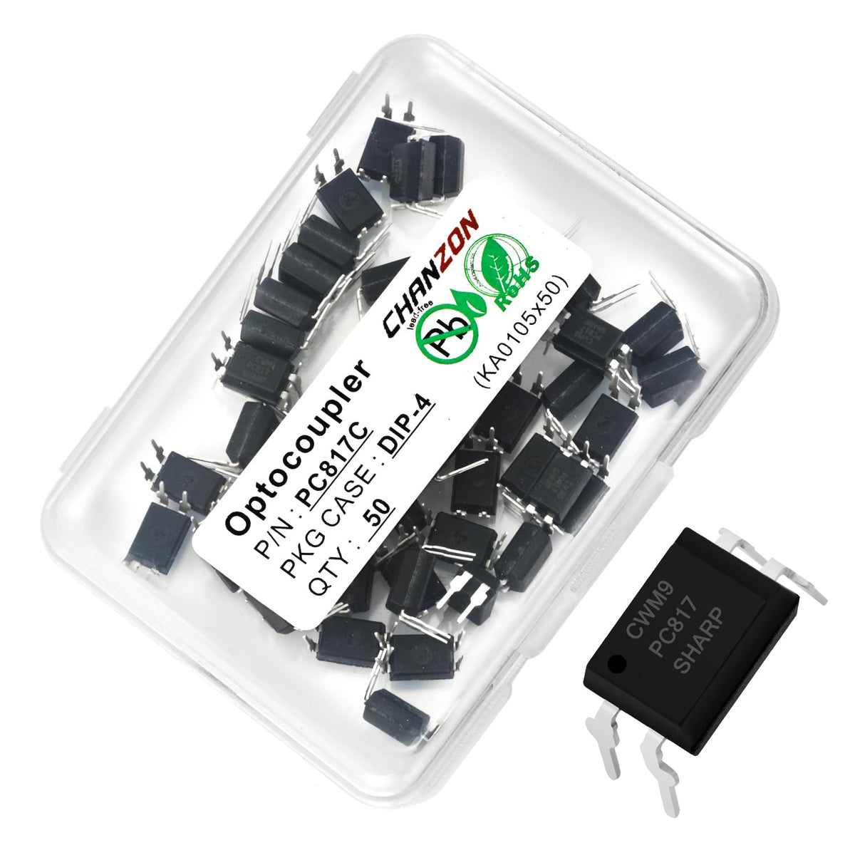 Chanzon 50pcs PC817C Phototransistor Optocoupler DIP Installation DIP-4