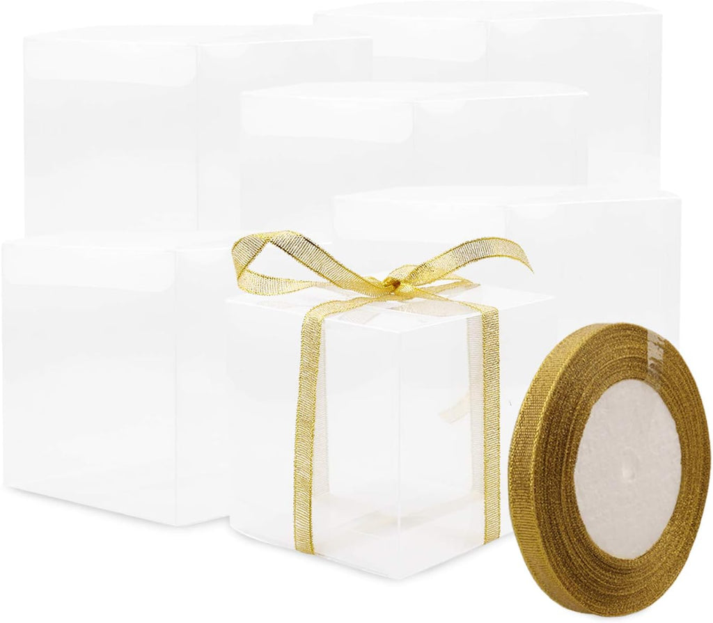 Clear Candy Gift Box,30 Pack Empty Clear PVC Plastic Boxes Gift Boxes for Party Favors, Wedding, Birthday Presents