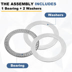 uxcell 2 Sets NTA3244 Thrust Needle Roller Bearings with Washers, ID 2"
