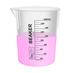 2000ml Autoclavable Stackable Plastic Beakers, LVB017
