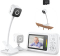 Baby Monitor with Camera and Audio No WiFi + Clip for Crib & Stand | Portable 2.8’’ HD 1080P Video Monitor, 2.4G