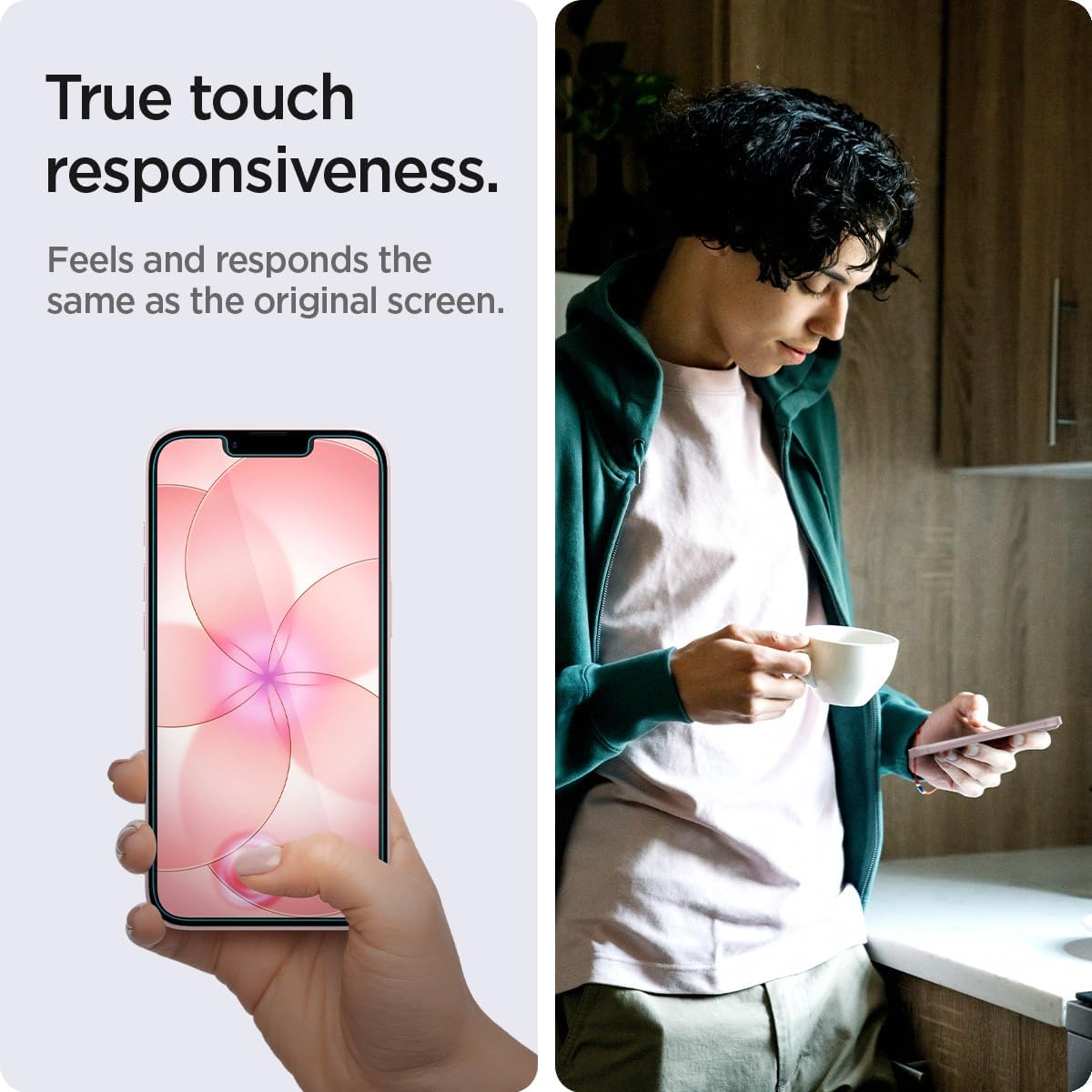 Tempered Glass Screen Protector [GlasTR EZ FIT] designed for iPhone 17e / iPhone 16e / iPhone 14 / iPhone 13