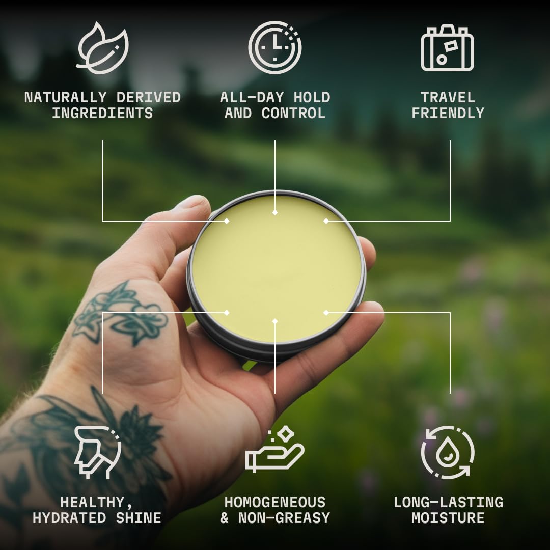 Beard Oil and Balm - Leave in Beard Conditioner - Tames, Styles, Softens, and Moisturizes Beards and Mustache - Made