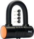 Small U Lock - 4 Keys, Heavy Duty 18mm Hardened Alloy Steel Shackle - Anti-Cut/Anti-Pry Security Chain Lock for