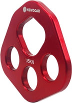 Descender Plate 20KN Paw Rigging Plate 4 Holes Rock Climbing Gear(4 holes/20KN Red)
