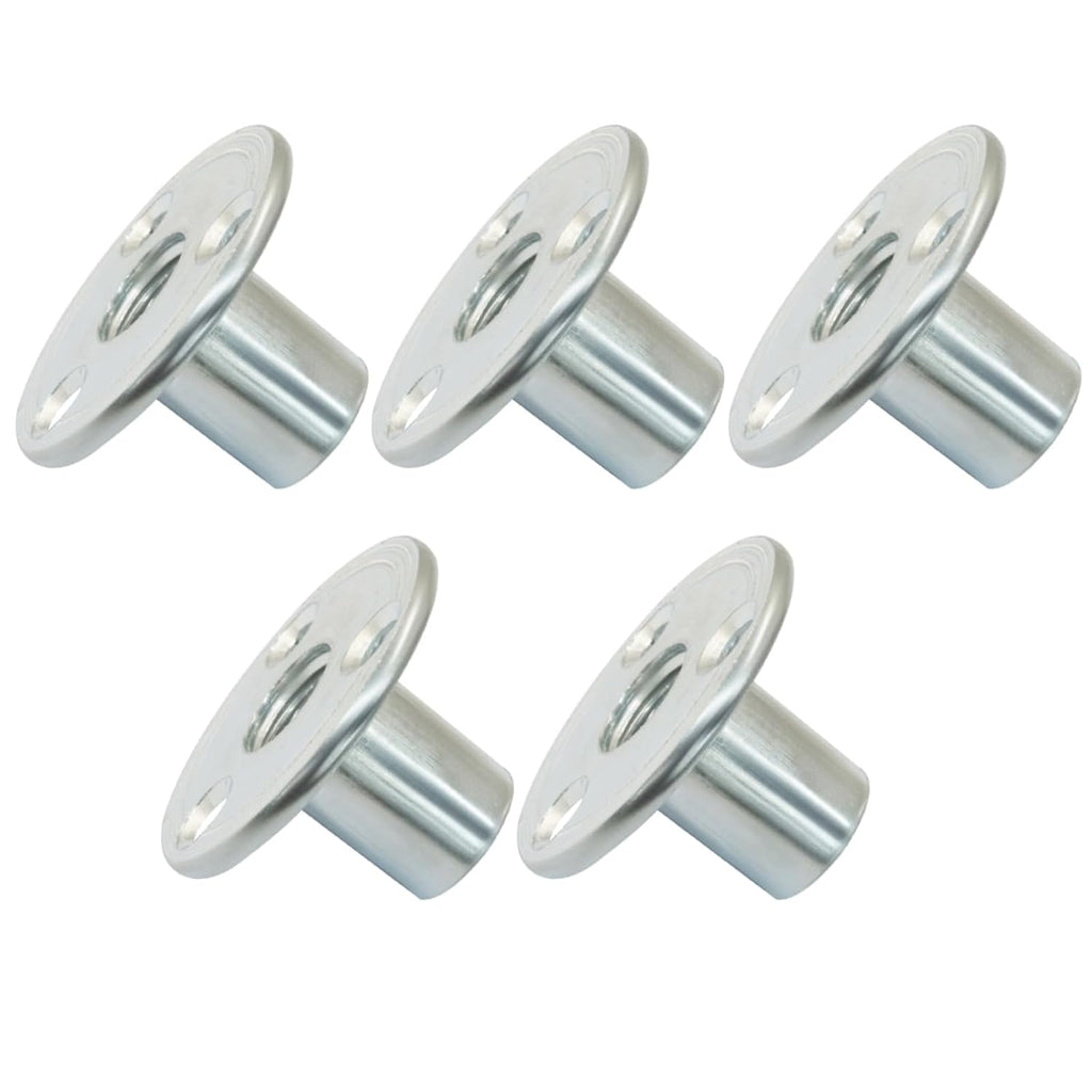 M12 Brad Hole T Nut, 5 Pcs, Carbon Steel