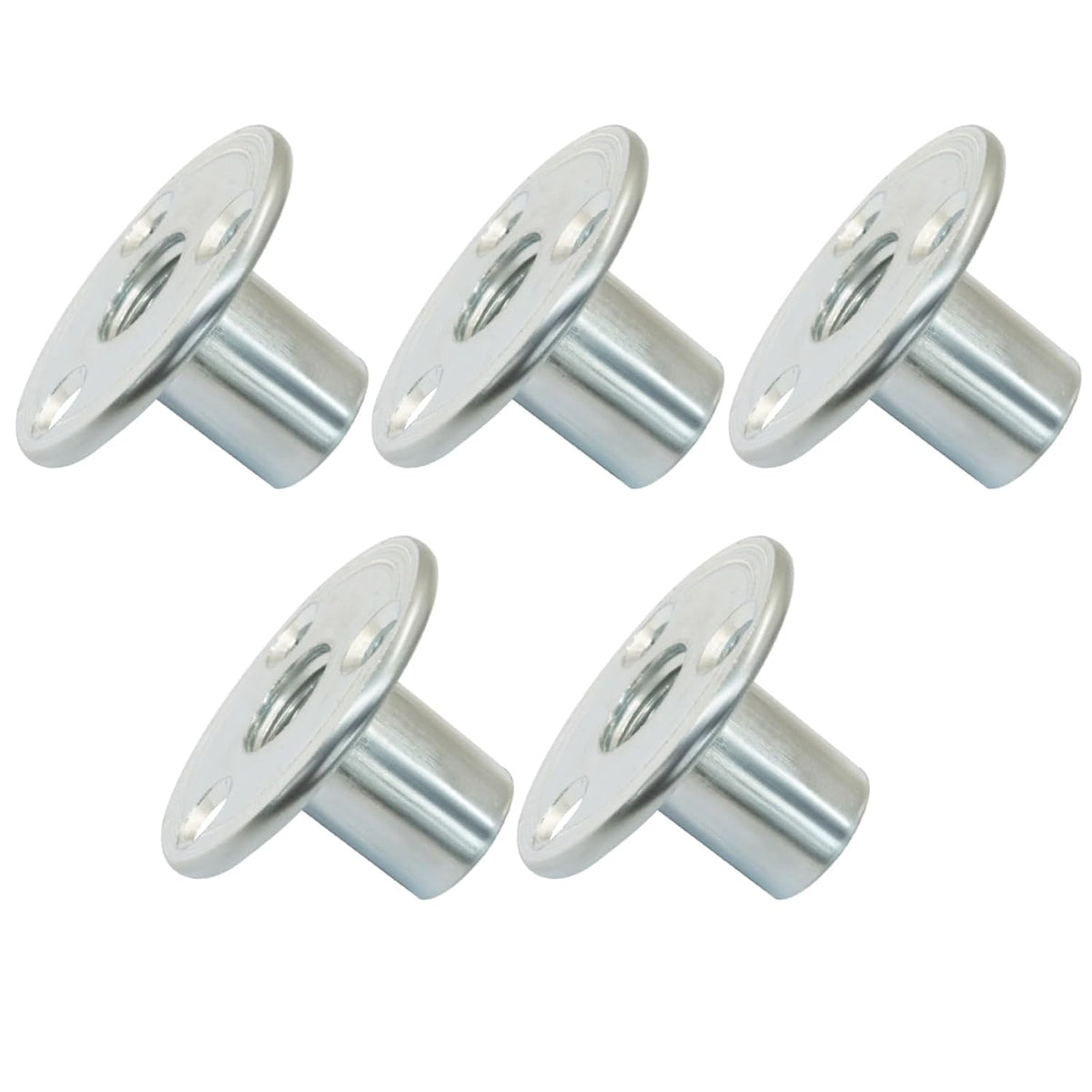 M12 Brad Hole T Nut, 5 Pcs, Carbon Steel