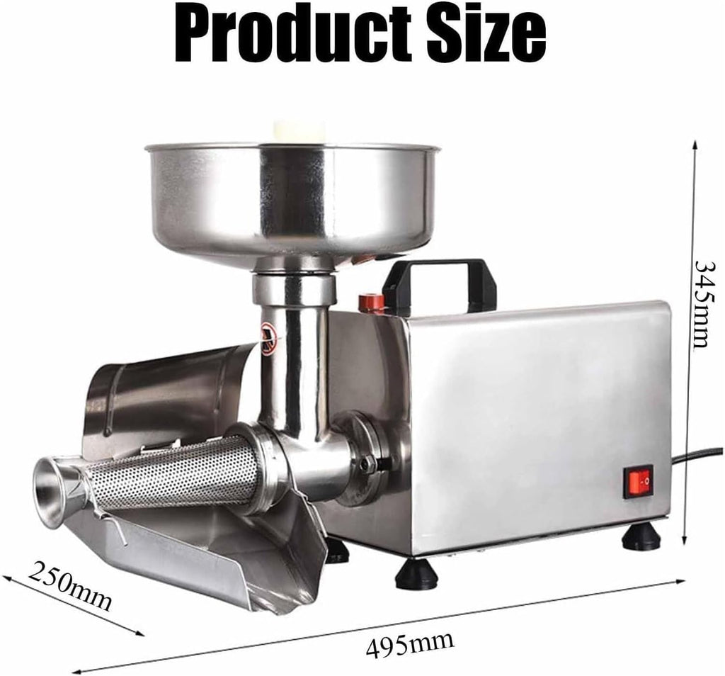 Electric Tomato Strainer, 450W Commercial Tomato Milling, Food Strainer and Sauce Maker, Electric Tomato Strainer