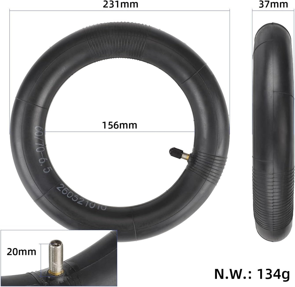 YBang Inner Tube 60/70-6.5 for Segway Ninebot Max G30 / G30E / G30LP / G30D Electric Scooter for 10 Inches Tire Front Rear Anti-Puncture Tire Wheel Replacement Non-Slip