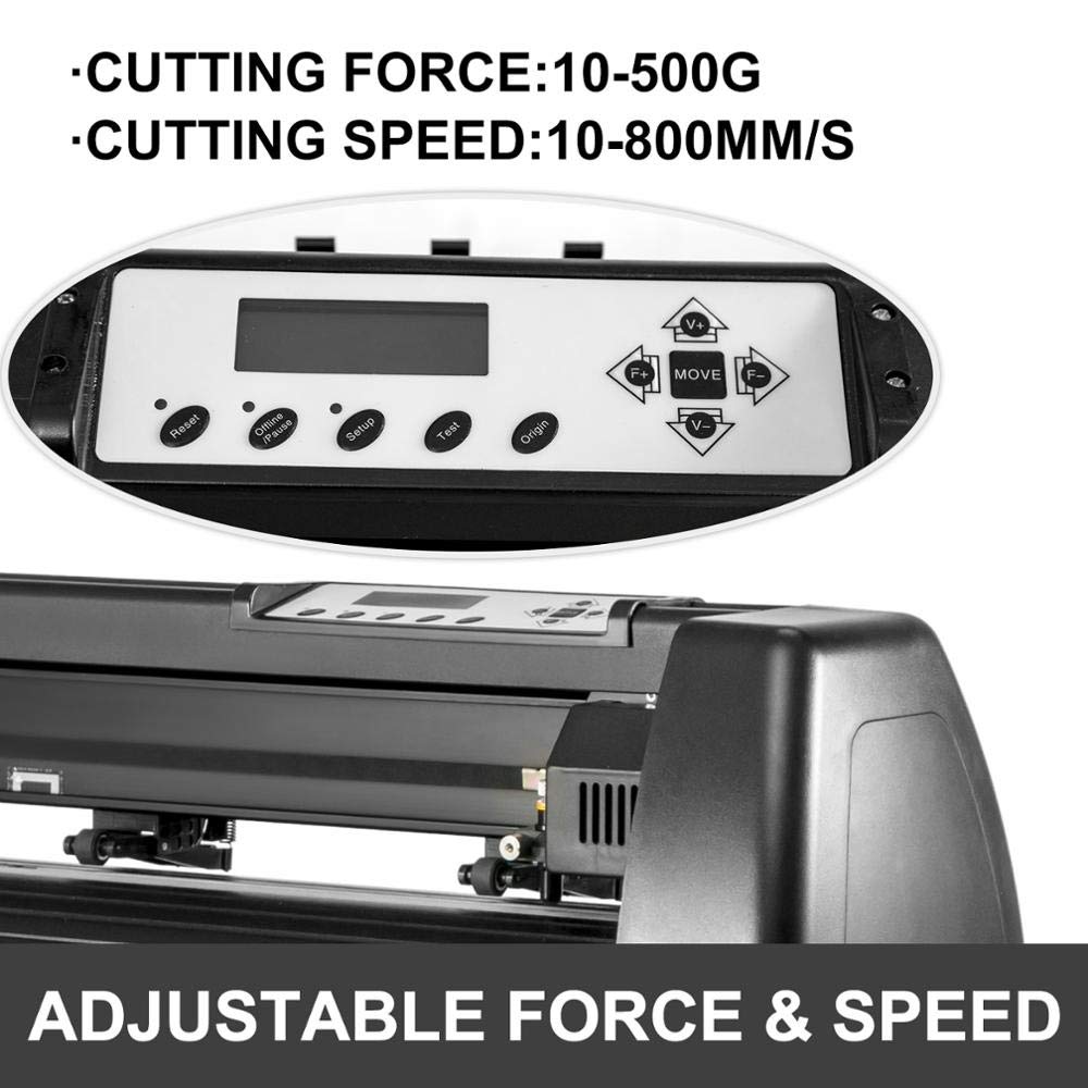 34 Inch Vinyl Cutter Plotter Machine with Stand Signmaster Software Sign Making Machine 720mm Paper Feed Vinyl Cutter