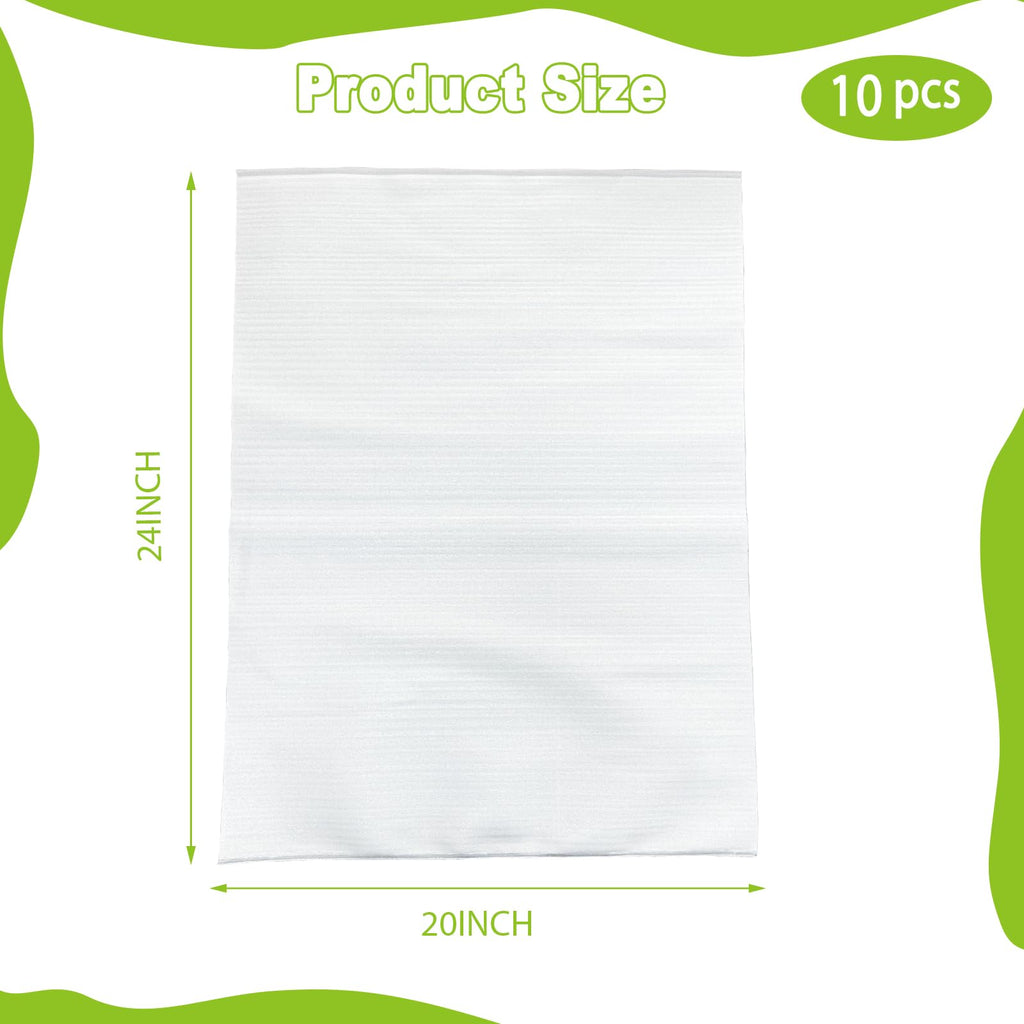 20"x24"Packing Foam Pouches, 10PCS Large Shockproof Cushioning Protection