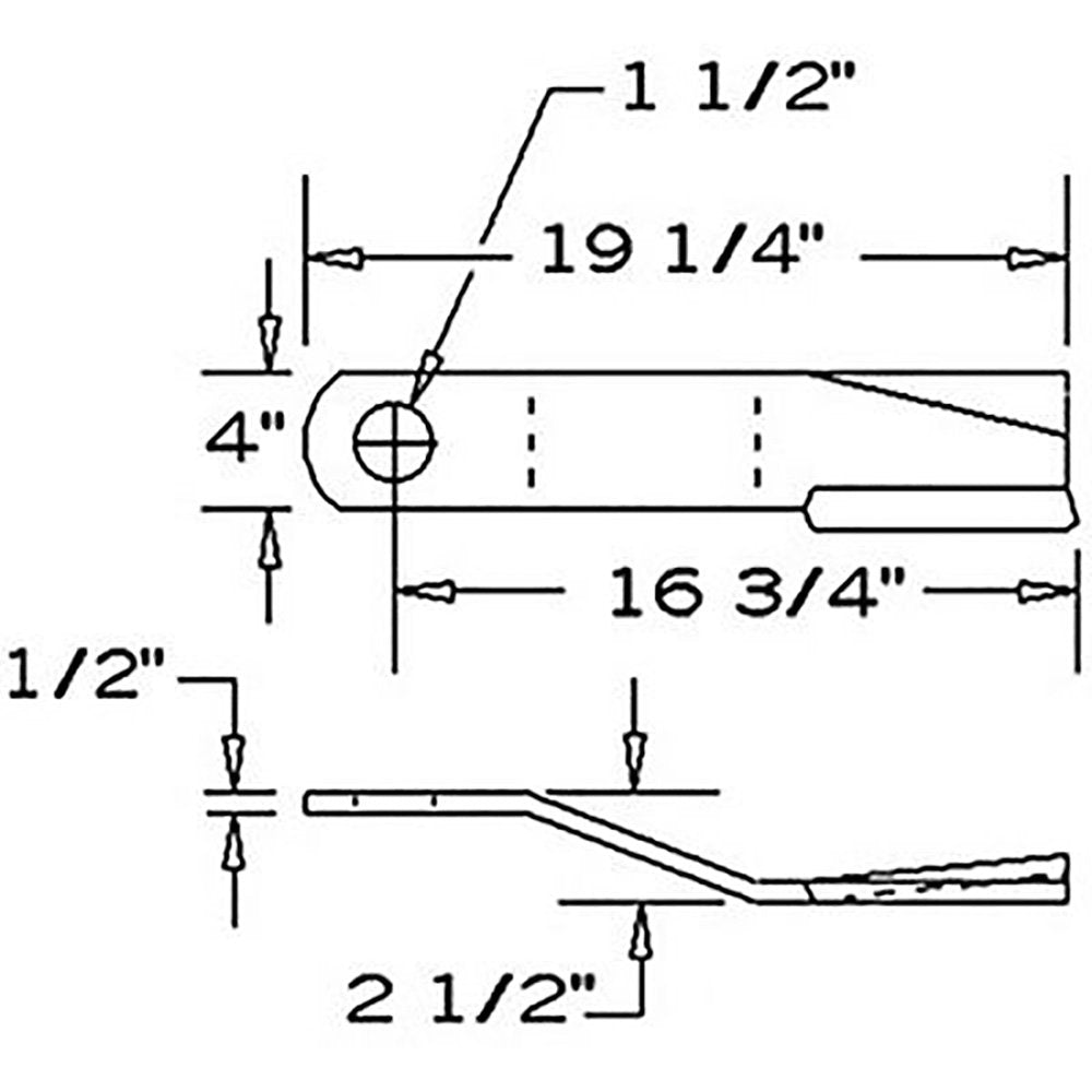 80A7829 CW Lift Rotary Cutter Blade Fits Bush Hog 109 1109 1166 1209 160